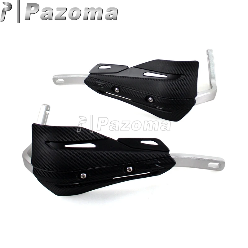 Black Motorcycle Aluminum Bar 28.6mm Brush Bar Universal Dirt Bike Hand Guards 1-1/8\