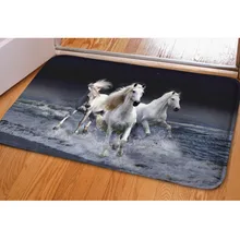 HUGSIDEA 3D крутые животные лошадь волк узор открытый Добро пожаловать входная дверь коврики и ковры модные пол ковры для детей спальня дома