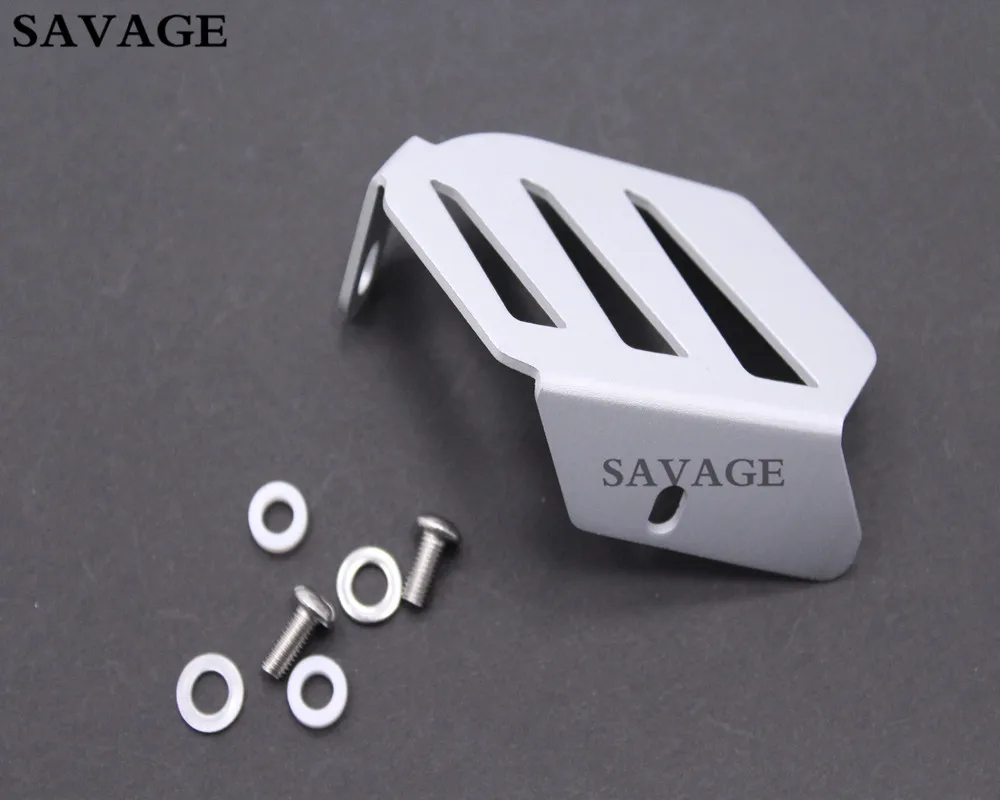 Silver Exhaust Flap Guard Cover Protector For BMW R1200GS LC /R 1200GS LC ADV 2013-, R1200R