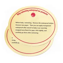 10 шт. детские наушники для купания для новорожденных Водонепроницаемый уход за ушками и наклейка для купания