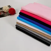 Новое поступление 1 шт. 2x2 спандекс и хлопок эластичные ребристые манжеты для одежды аксессуары DIY хлопок вязаный материал