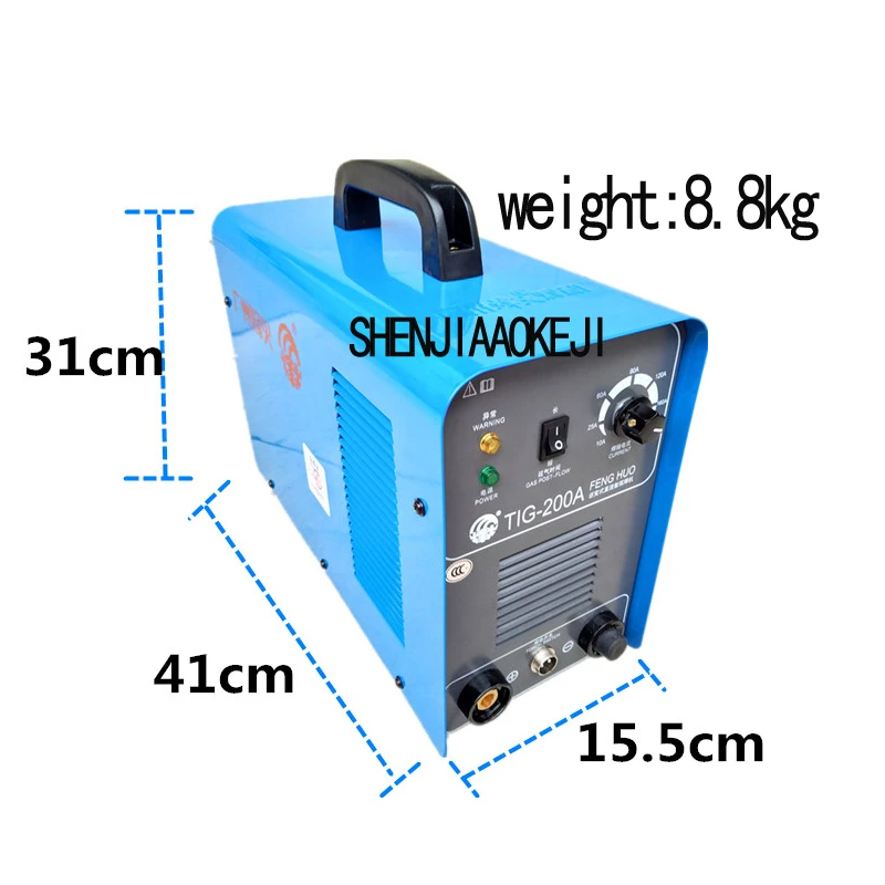 1 шт. TIG-200A аргоновая сварочная машина один сварочный аппарат Инвертор постоянного тока аргоновая дуговая сварочная машина многофункциональная портативная сварочная машина 220 В