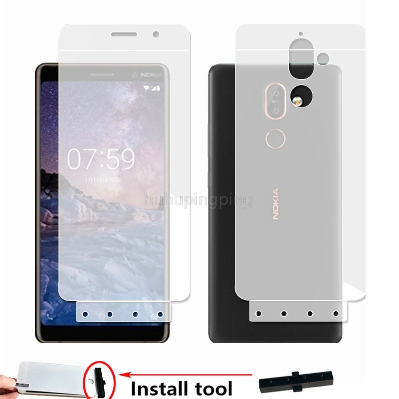 

New Soft 4D Full Body Protection Smart Assist Hydrogel Film for Nokia 7 Plus 6.0" Anti-Scratch AUTO Fixed Screen Protector