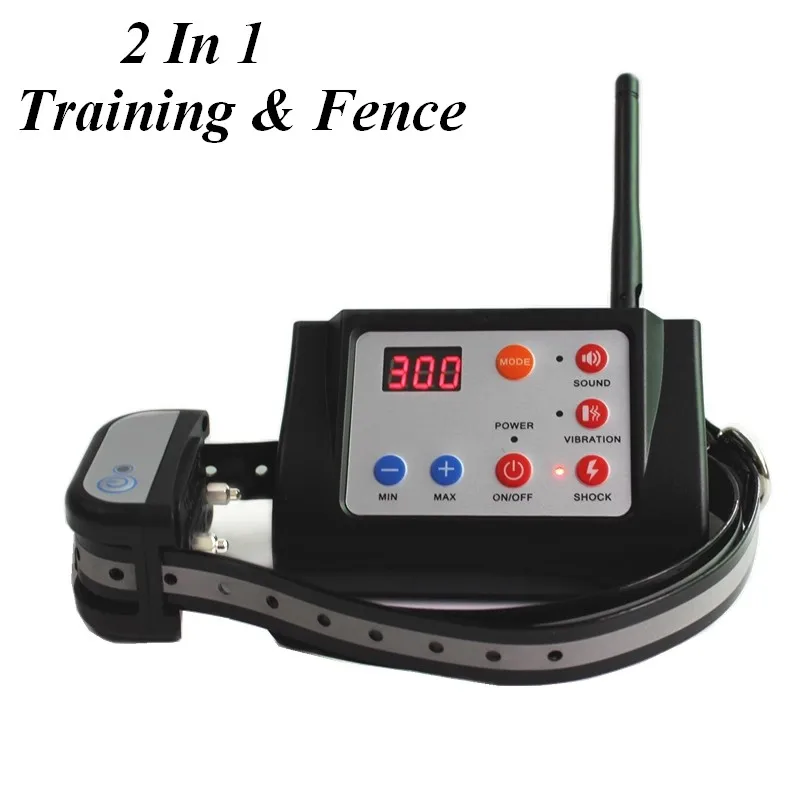 2 In 1 Wireless Electronic Dog Fence System & Pet Dog Training Collar