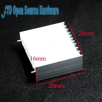 

5pcs/lot With pin heat sink 25 * 24 * 16MM (silver) TDA7294 L298 and other IC-specific radiator