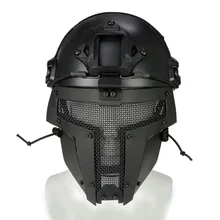 США ABS полное лицо тактическая велосипедная маска Тип страйкбол SPT сетка Спарта Боевая маска для лица Крепление на шлем