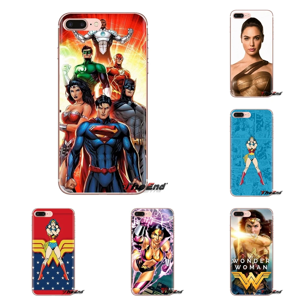Transparent Soft Shell Covers For Xiaomi Mi4 Mi5 Mi5S Mi6 Mi A1 A2 5X 6X 8 9 Lite SE Pro Max Mix 2 3 2S dc Anime Wonder Woman |