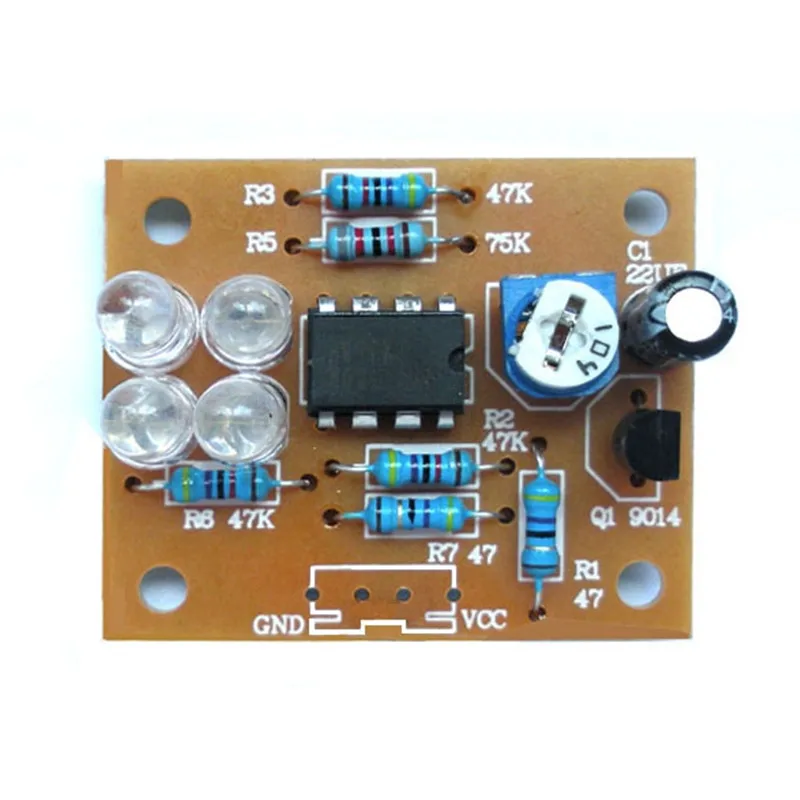 LM358 дыхательный Свет Электронный DIY Забавный производственный комплект/синий
