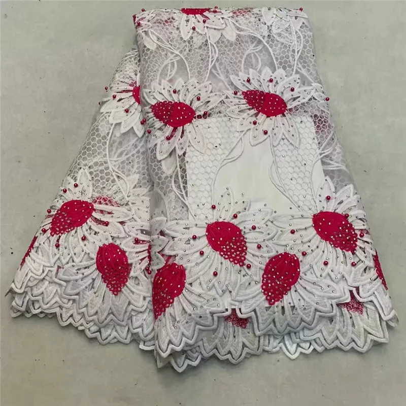 

2018 Latest French Nigerian Laces Fabrics High Quality Tulle African Laces Fabric Wedding French Tulle switzerland Lace ZQ110502