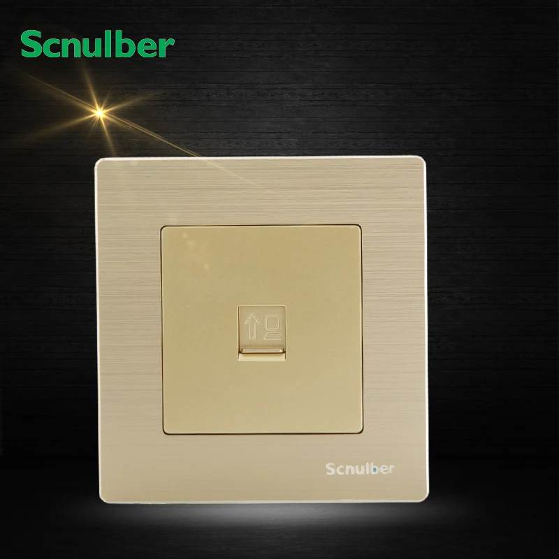 luxury champagne metal font b computer b font socket font b network b font RJ45 8Pin