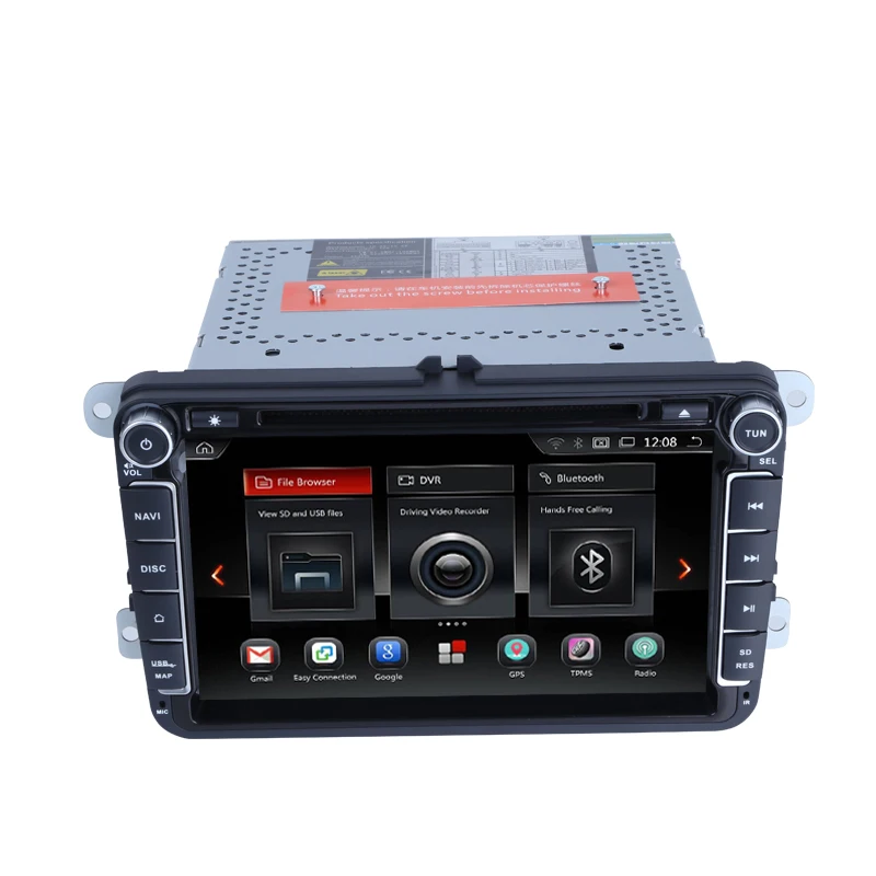 Flash Deal CarExc Android 9.0 OS For Volkswagen Tiguan Jetta Passat VW Golf Car Radio With GPS WiFi Bluetooth USB SD Multimedia Navigation 1