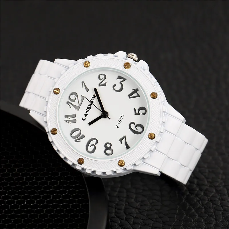 Big Number Luxury Women Quartz watch Lmitation Ceramics ladies Analog
