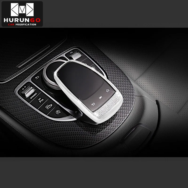 Для Mercedes Benz центральная консоль мышь сенсорная крышка подходит для Mercedes Benz C/E/S/V/GLC/GLE класс стайлинга автомобилей - Название цвета: C