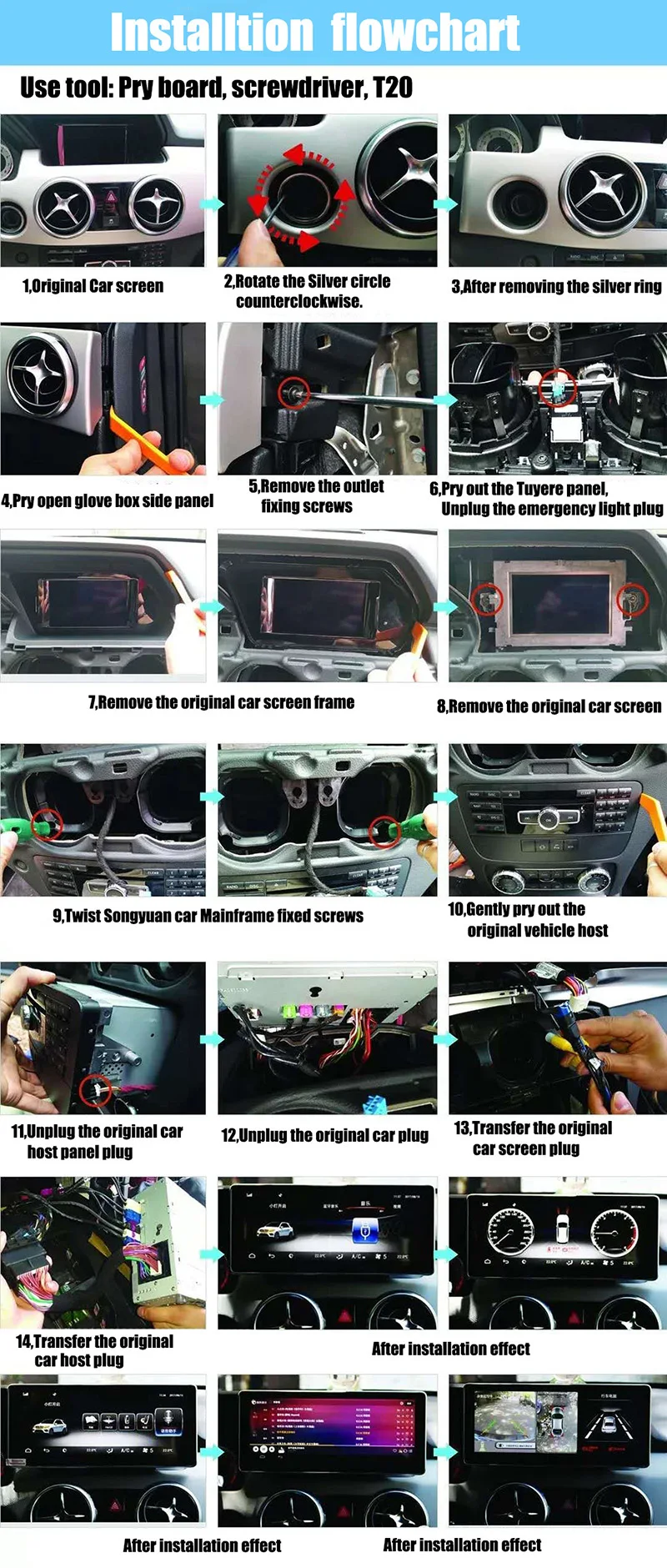 Liislee Car Multimedia Player NAVI For Mercedes-Benz MB GLK Class X204 2013~2016 Car Radio Stereo GPS Navigation (2)