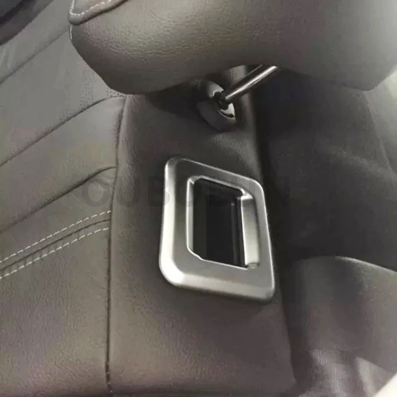 OUBOLUN ABS Хромированная кнопка регулировки заднего сиденья Swtich накладка автомобильный чехол для кузова «седан» Стайлинг 2 шт./компл. для PEUGEOT 308