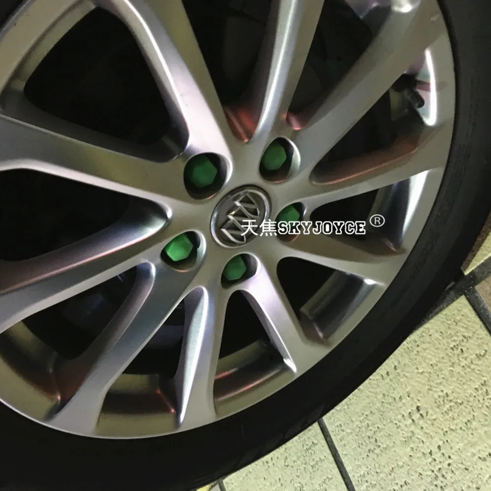 20 x car wheel hub screw cover case cap silicone lug nut bolt decorative wheel hub cover seat car styling emblem rim sticker (13)