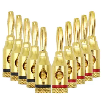 

Banana Plugs,Connectors, Open Screw Type, 5 Pairs