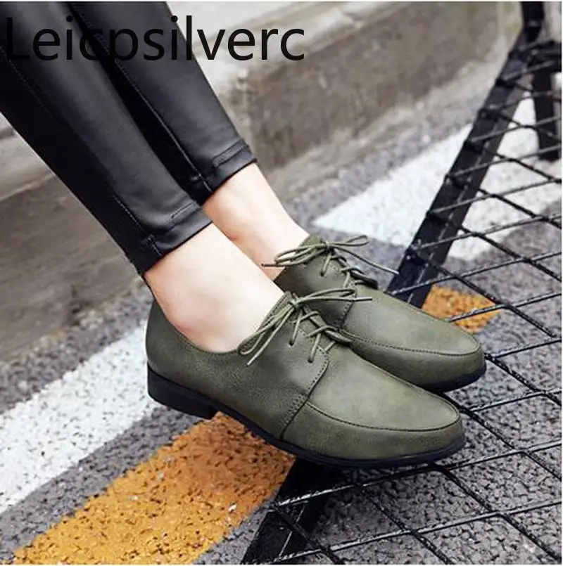 

Spring and autumn new style Frenulum Pointed flat Casual British style Women's shoe black yellow green plus size 30-50
