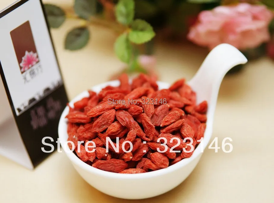 

High Quality Certificate Organic Goji Berries, herbal tea, 500g, free shipping