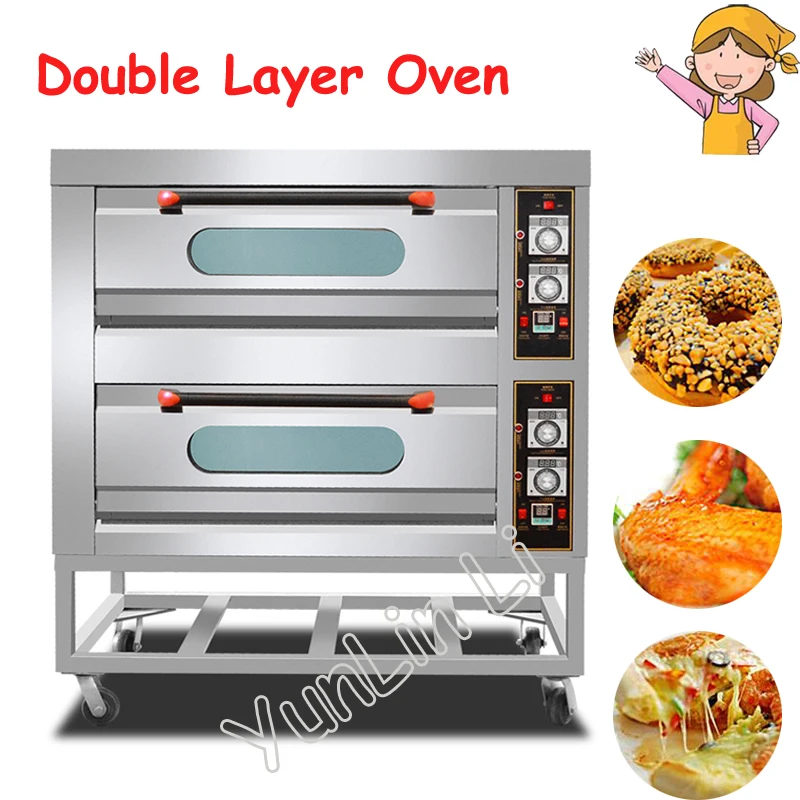 Commercial Intelligent Electric Oven Cake Making Machine Pizza Tools Multi-Functional Vertical Toaster Kitchen Double Layer | Бытовая