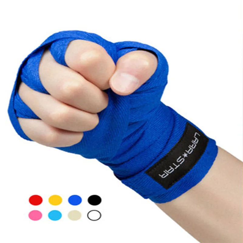 

1pair 2.5M Quality 100%cotton Boxing handwrap MMA hand wrap Muay thai grappling bandage glove hand protector punch sand bag 2pcs