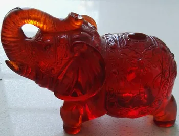 

Charming amber elephant ornaments boutique statue