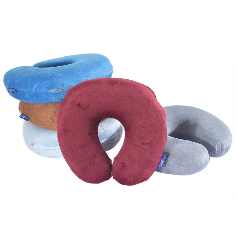 Soft Travel Pillow Memory Foam Pillow U Shape Neck Pillow Massage