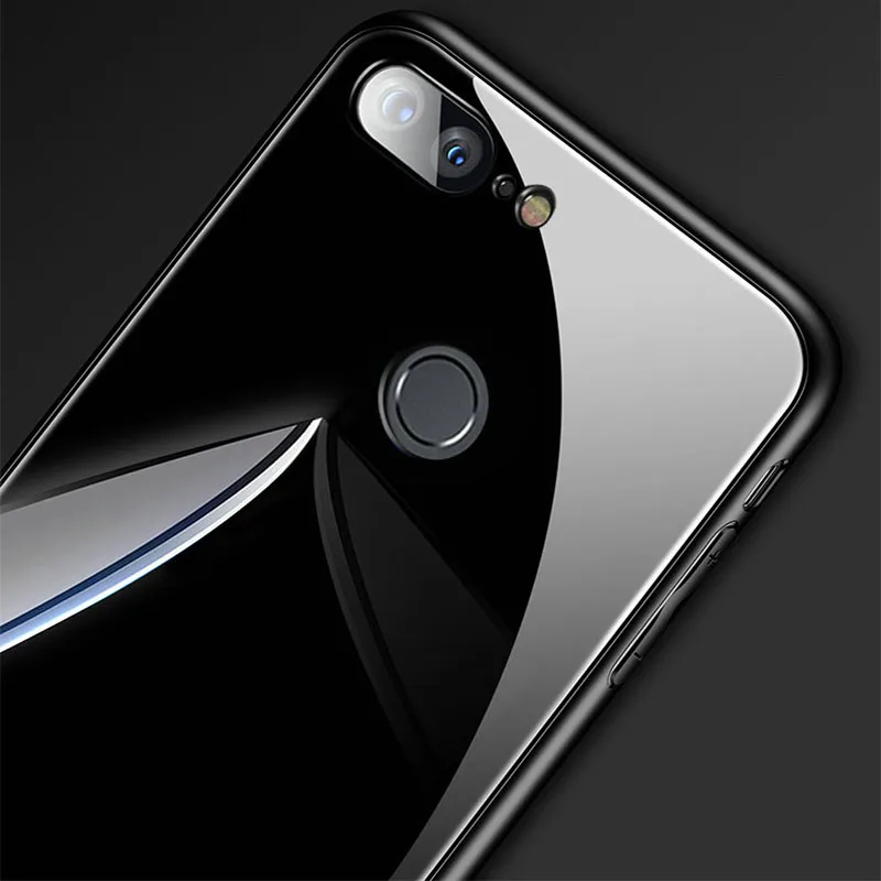 SemgCeKen роскошный оригинальный жесткий стеклянный зеркальный чехол для huawei honor 9 lite
