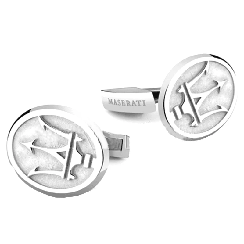 ALFA ROMEO Cufflink Set silver logo emblem luxury car auto jewelry men z7qq 