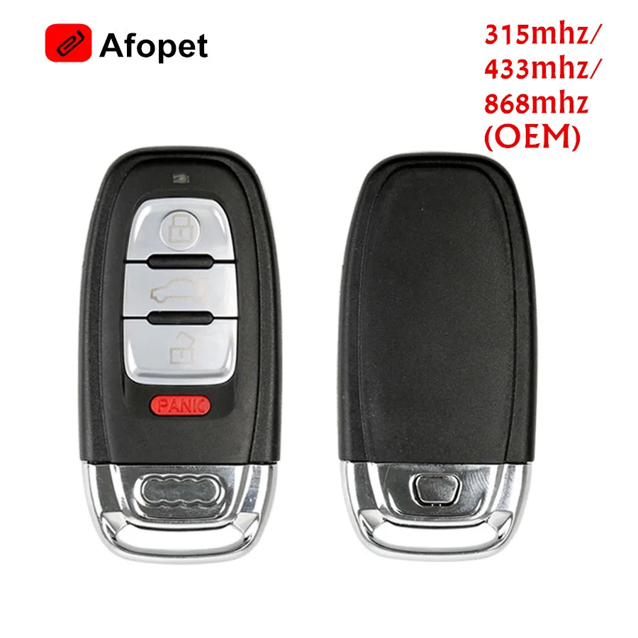 Дистанционный ключ для Audi Q5 3 кнопки 8K0 959 754G 315 MHZ/433 MHZ/868 MHZ (OEM)|Заготовки ключей| |