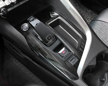 

Stainless Steel Inner Console Gear Shift Panel Cover Trim 1PCS Left Hand Drive For Peugeot 3008 GT 5008 GT 2017 2018