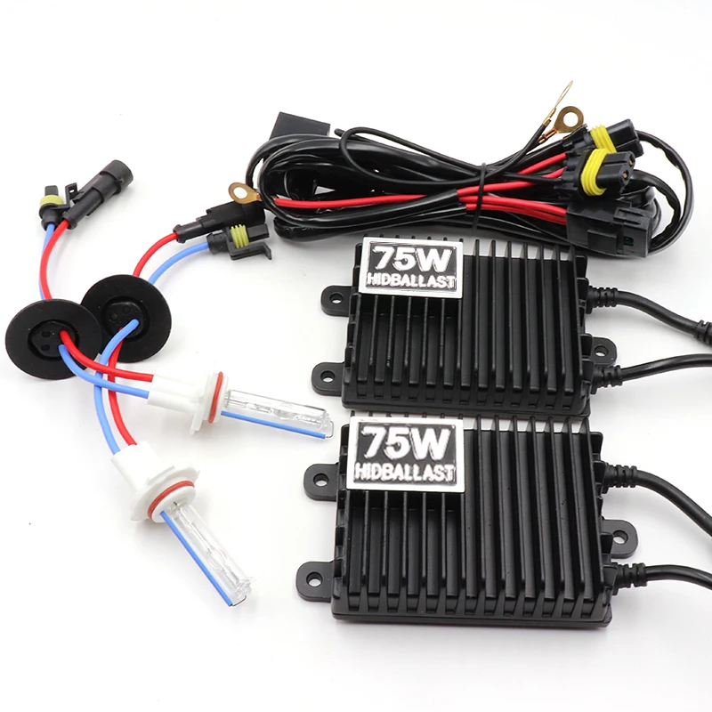 Niscarda H1 H3 H4 H11 9006 75 Вт 4300 К 6000 8000 HID балласт HID Xenon комплект 12V автомобильный светильник головной светильник 9005 9006