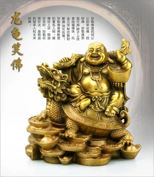 

Lucky light copper Buddha Maitreya Crafts Ornament Decoration decoration Home Furnishing smile