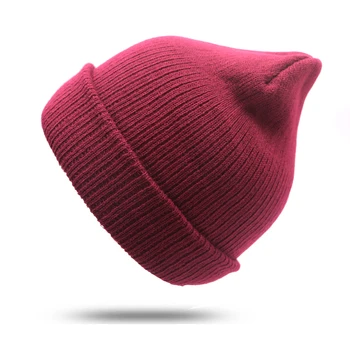 

Unisex Knitted Winter Cap Casual Women Beanies Men Cap Hip-hop Snap Slouch Skullies Beanie Bonnet Femme Hat Gorro Boina Hats