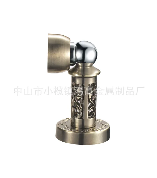 

[Xi Ya Hardware] Magnetic Door Holder Door Stopper carved green bronze zinc alloy plus thick magnetic door suction