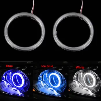 

Hot 2 Pcs New DC 12V COB Angel Eyes Halo Car LED Ring Light Headlight DRL 70mm
