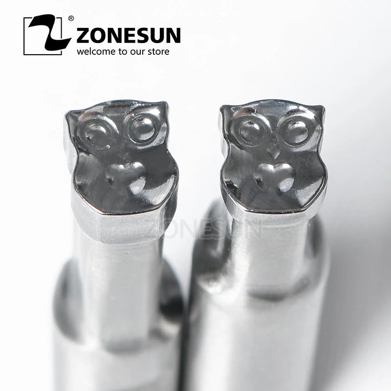 

ZONESUN Owl Tablet Press 3D Punch Mold Candy Milk Punching Die Custom Logo For punch die TDP 0/1.5 /5 Machine Free Shipping