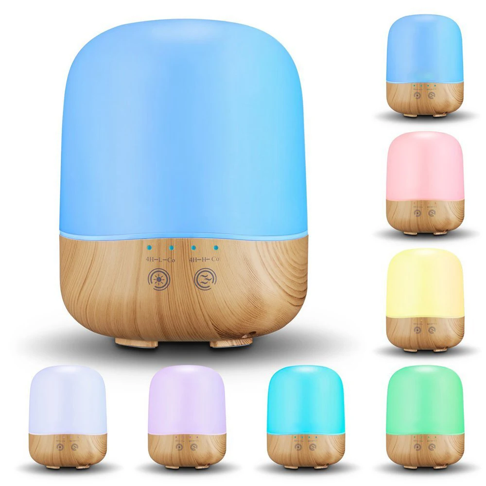 300ml Aroma Diffuser Essential Oil Diffuser Cool Mist Humidifier with 7
