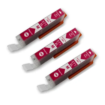 

3X CLI-571 Magenta M Full Ink Cartridge for Canon Pixma TS6050 TS6051 TS6052 TS5050 TS5051 TS5053 TS5055 MG6852 MG6853 MG6852