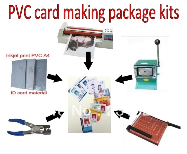 ID card making machine kits package Simple tools for ID card makingin Binding Machine from