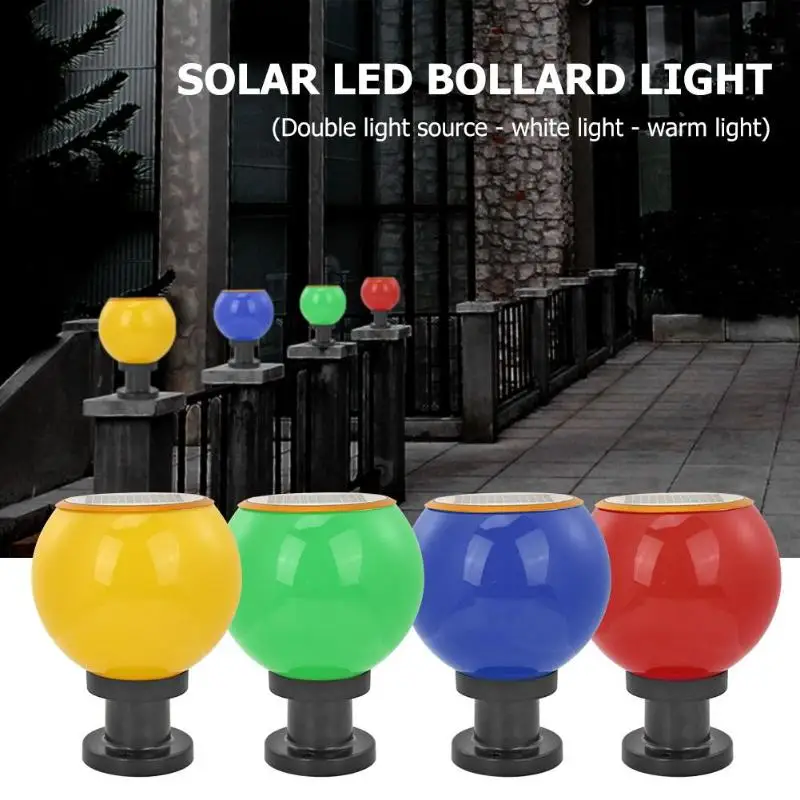 

Solar LED Bollard Light Outdoor Waterproof Garden Yard Lawn Pillar Lamp