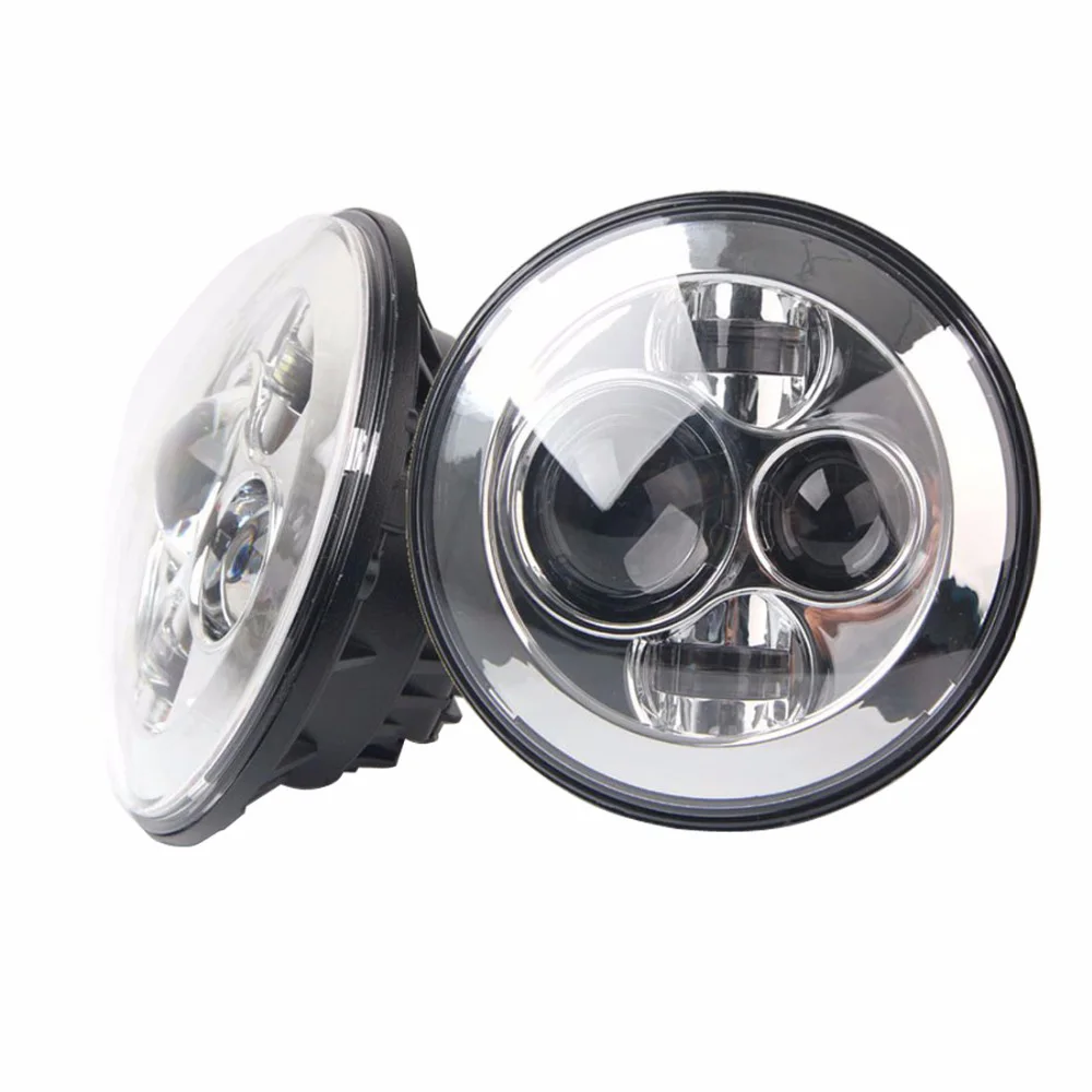

7" inch Round Headlights Led For Jeep Wrangler 97-15 Hummer Toyota Defender Motorcycle Headlamp For Har ley