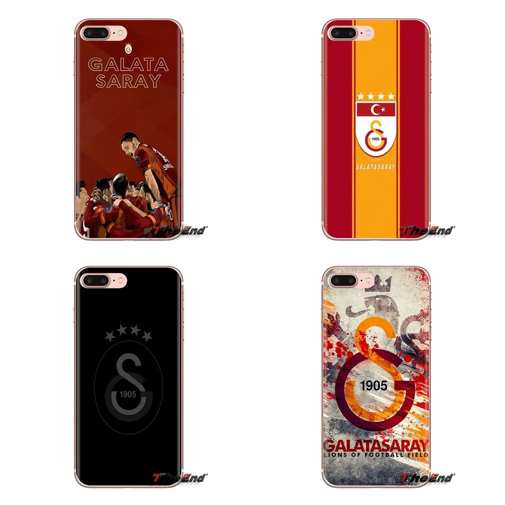 Galatasaray Turkey S.K. Прозрачные чехлы из ТПУ с логотипом FC для Samsung Galaxy S3 S4 S5 Mini S6 S7 Edge S8 S9 S10