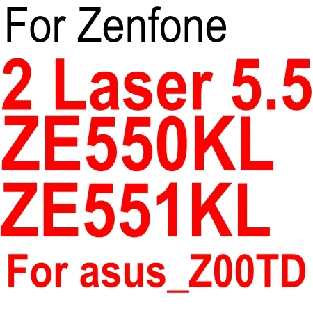 Закаленное стекло для asus zenfone 2 Laser ZE500KL ZE551KL ZE551ML GO ZB500KL ZB500KG Selfie Max Live 5 Peg asus 3 z00sd z00vd z00ed - Цвет: ZE551KL ZE550KL