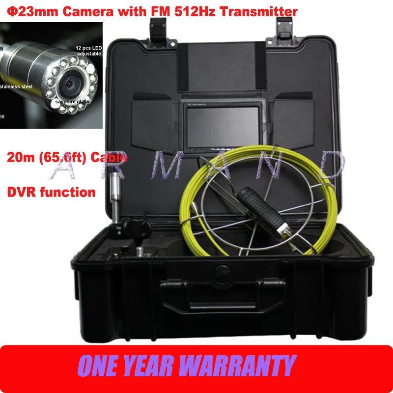 Sewer Pipe Camera Inspection System 8GB SD card 512Hz