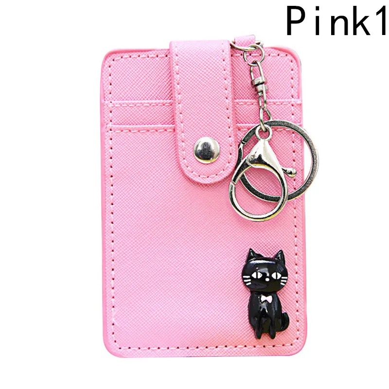 

PU Leather Cards Sets Documents Package Clip Ladies Card Package Work Card Holder Women Working Sets Key Bag Slim Wallet