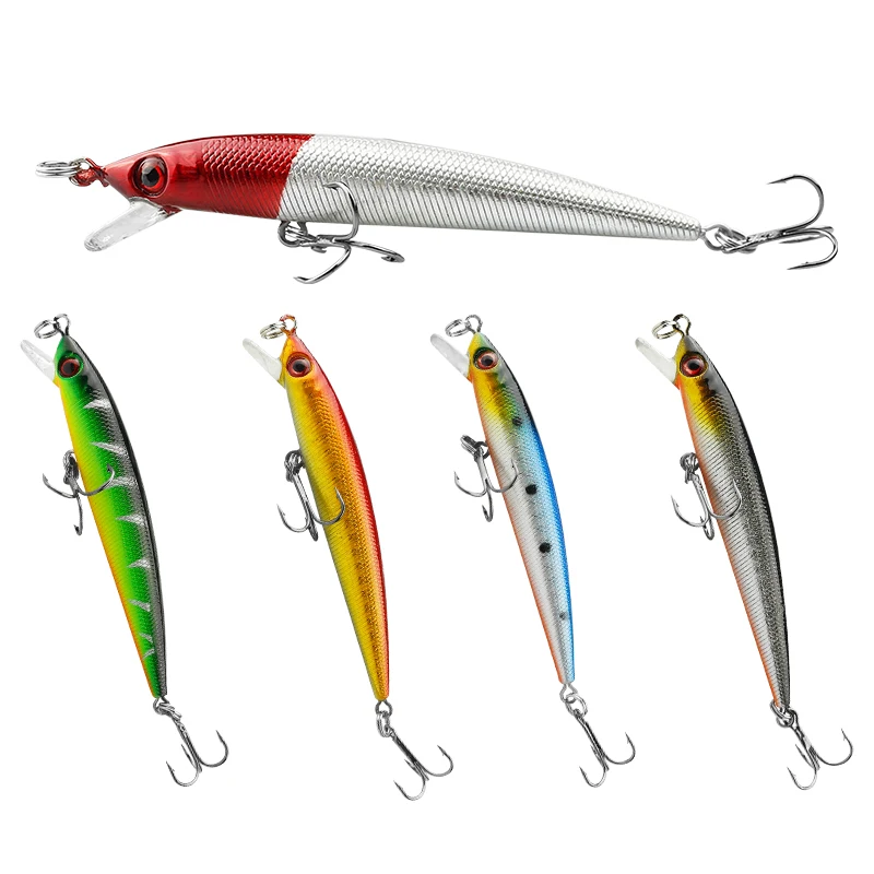 Erchang 1 шт Minnow Блесен 8 см 6 3 г бас Троллинг искусственные Жесткий Bait Crankbait воблеры 3D
