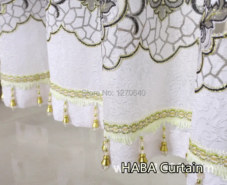 Europe White Draperies And Sheer Curtains For Living Room