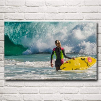 

Extreme Sports Surfing Windsurfing Art Silk Painting Motivational Posters and Prints Living Room Home Wall Decor Quote Pictures