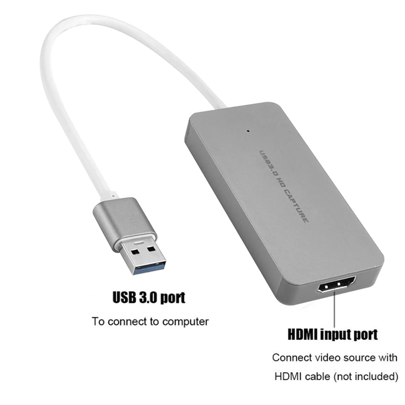 USB 3,0 TypeC Карта видеозахвата HDMI к USB3.0 ТВ коробка видеокамера игра прямая потоковая запись ключ для PS3 PS4 XBox one телефон